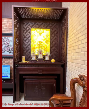 Án gian thờ Phật tam cấp